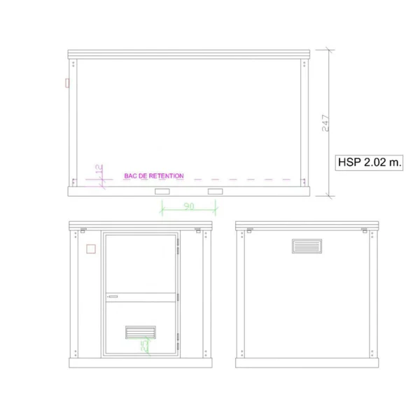 Bungalow Nou de 4 m pentru Depozitarea Produselor Fitosanitare – Image 4