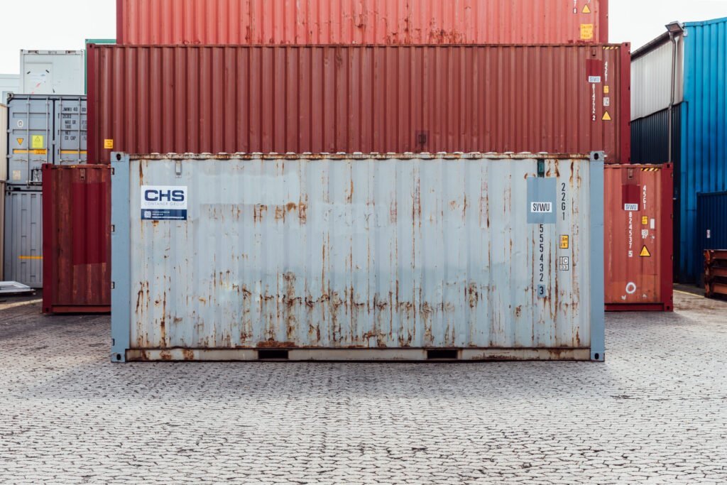 Container de depozitare uzat de 20 de picioare