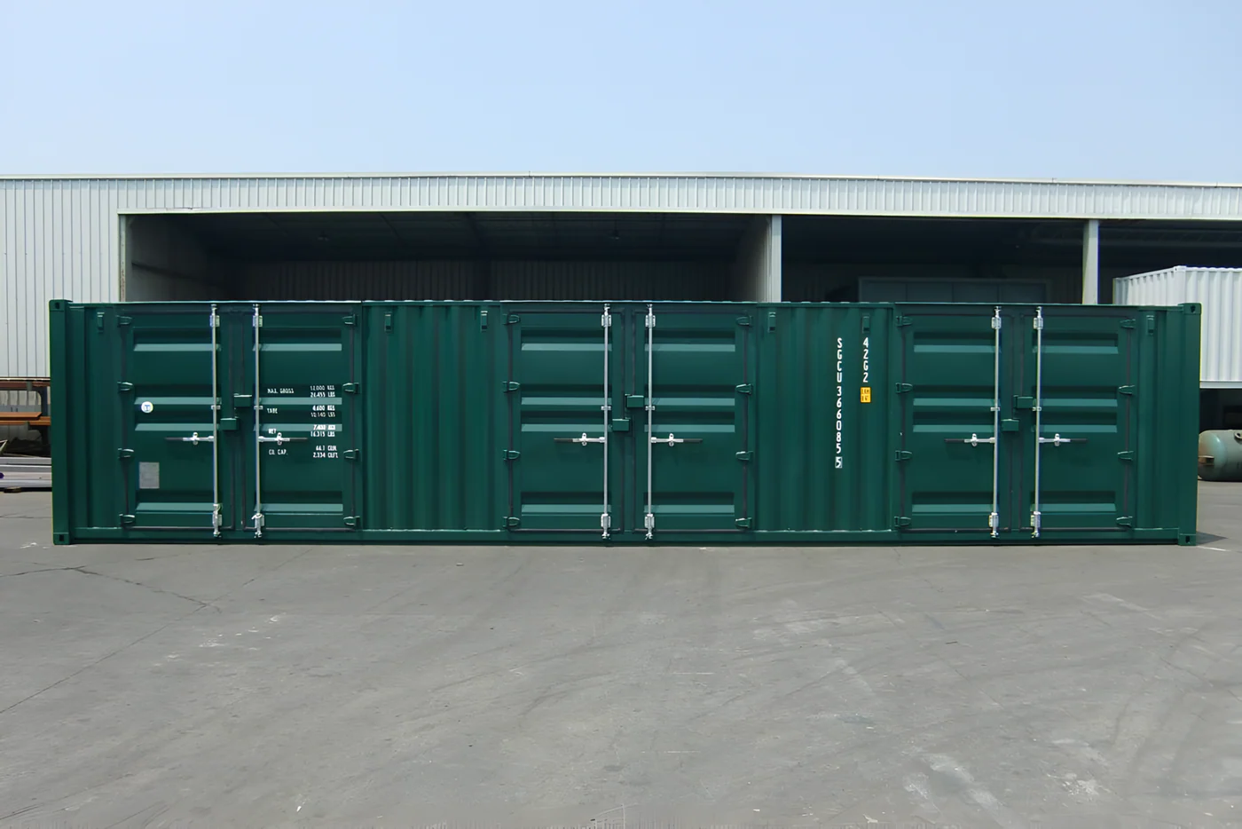 Container de depozitare de 40 de picioare cu 6 uși