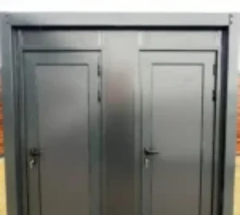 Container sanitar WC + Lavoar + Duș conectabil – Gri