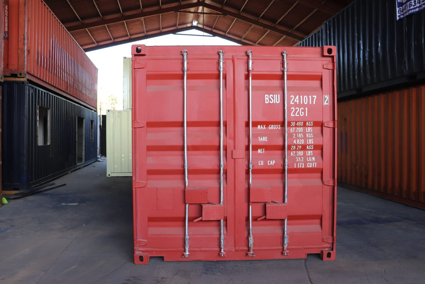 CONTAINER NOU ROȘU DE 10 PICIOARE - Image 5
