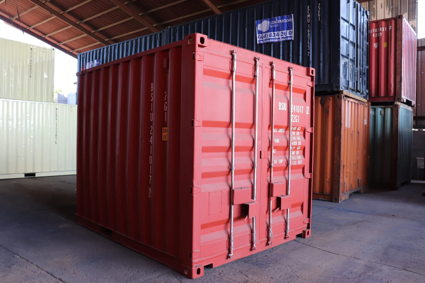CONTAINER NOU ROȘU DE 10 PICIOARE - Image 4