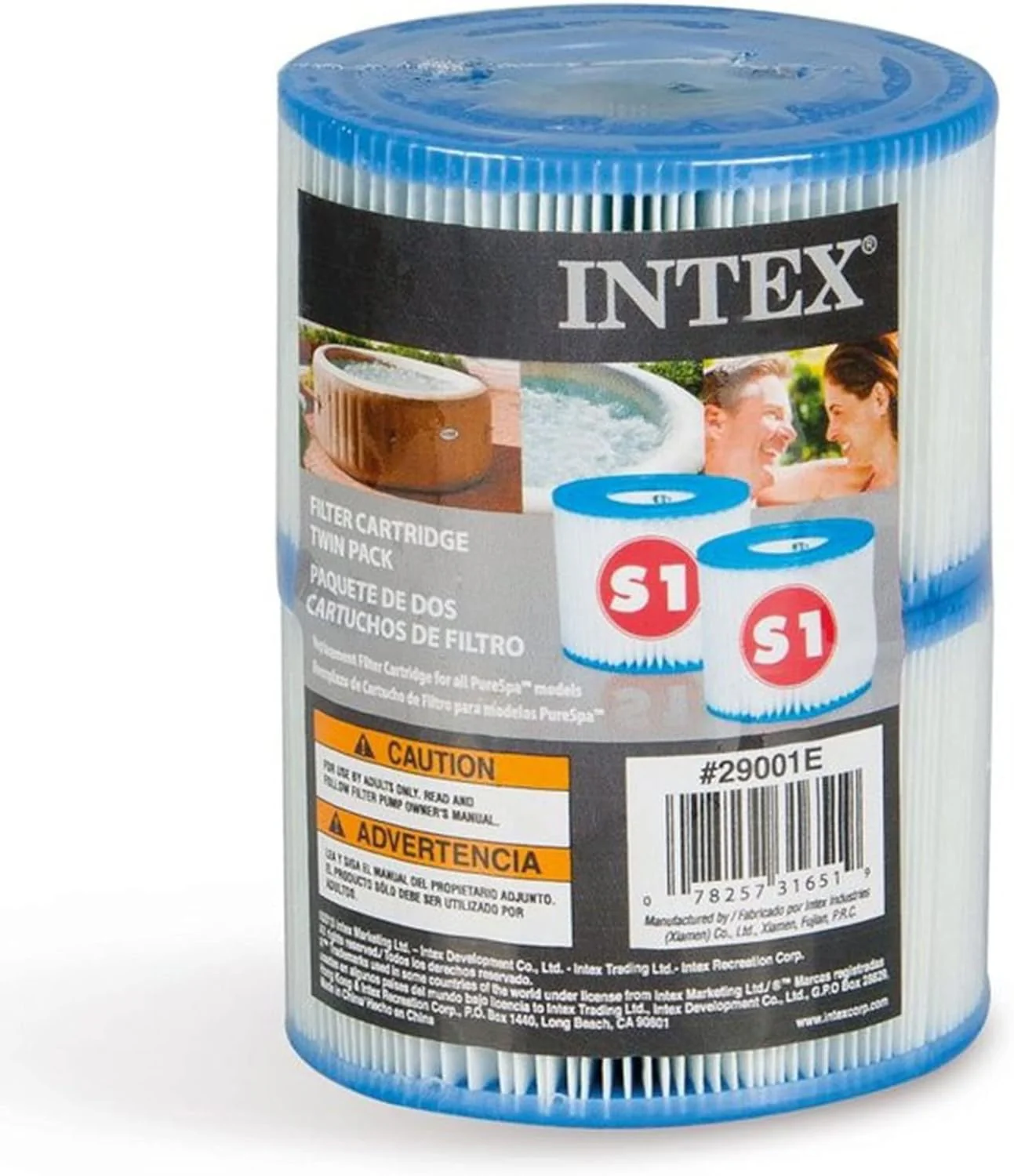 Intex PureSpa Deluxe Lemn Gri – 63″ x 21 - imagine 4