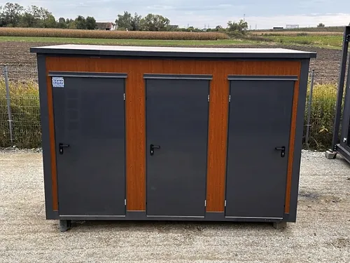 Container sanitar tip pavilion cu cabină triplă